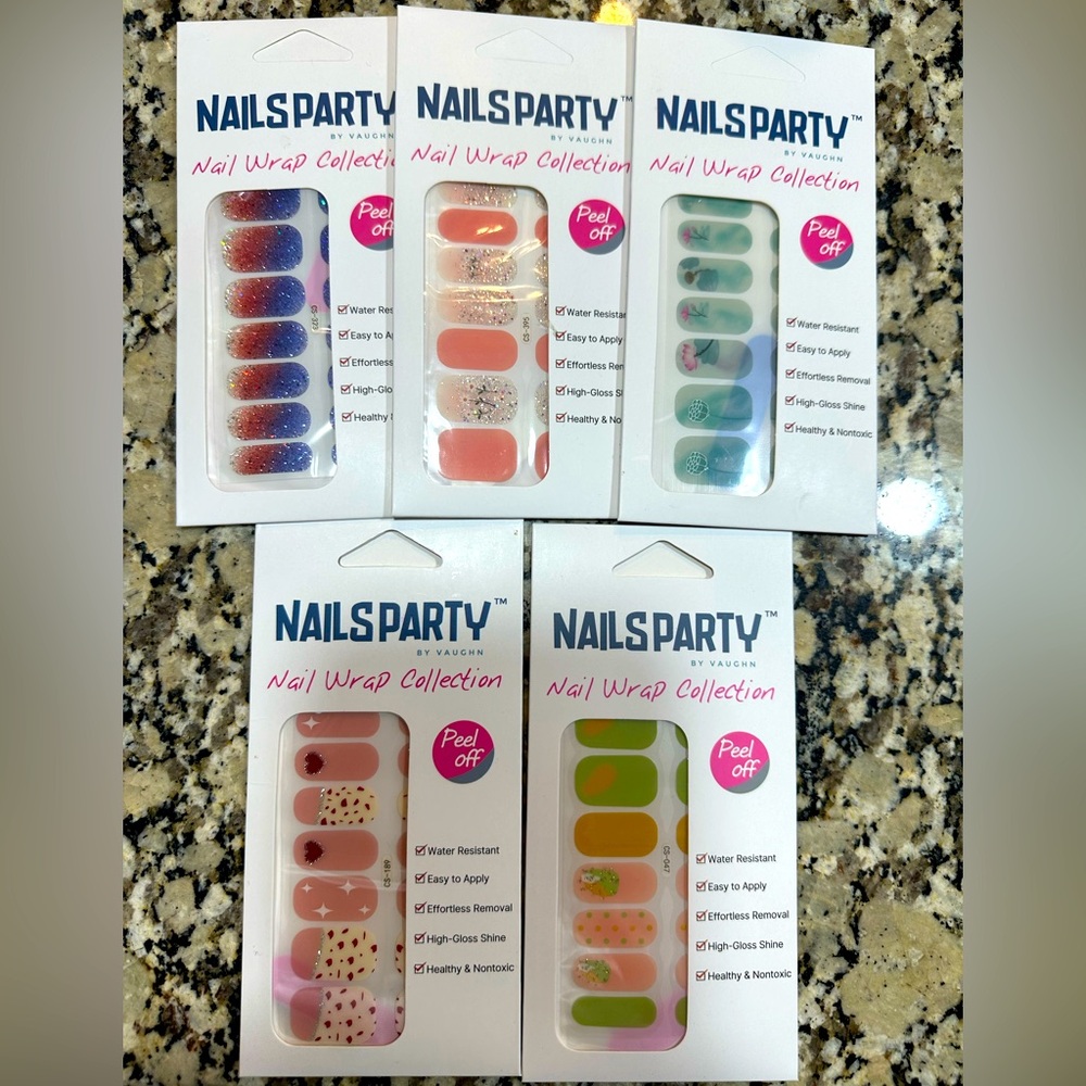 5 pack of Nail wraps!